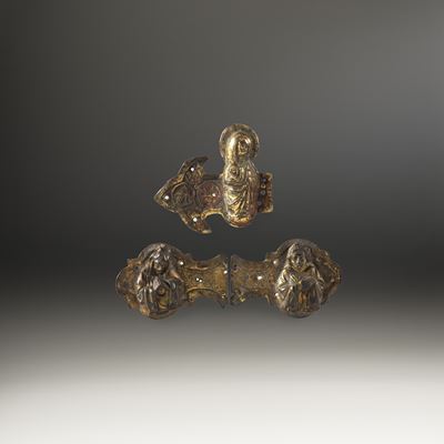 Tre Figure da Croce Astile. Oreficeria Gotica, XIV-XV Secolo