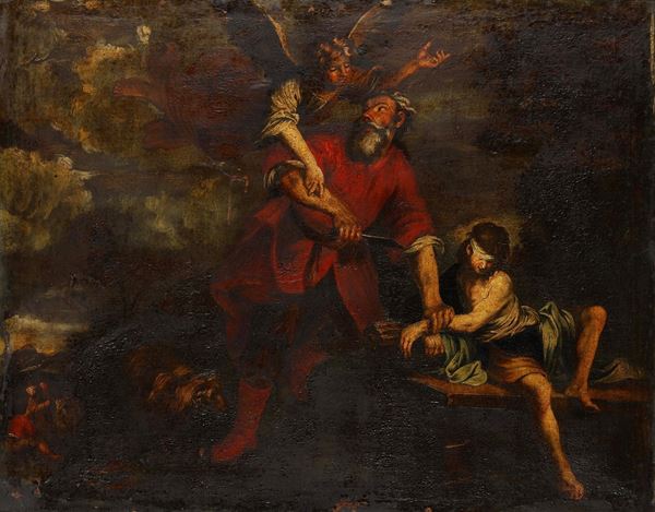 Scuola genovese del XVII secolo Sacrificio di Isacco