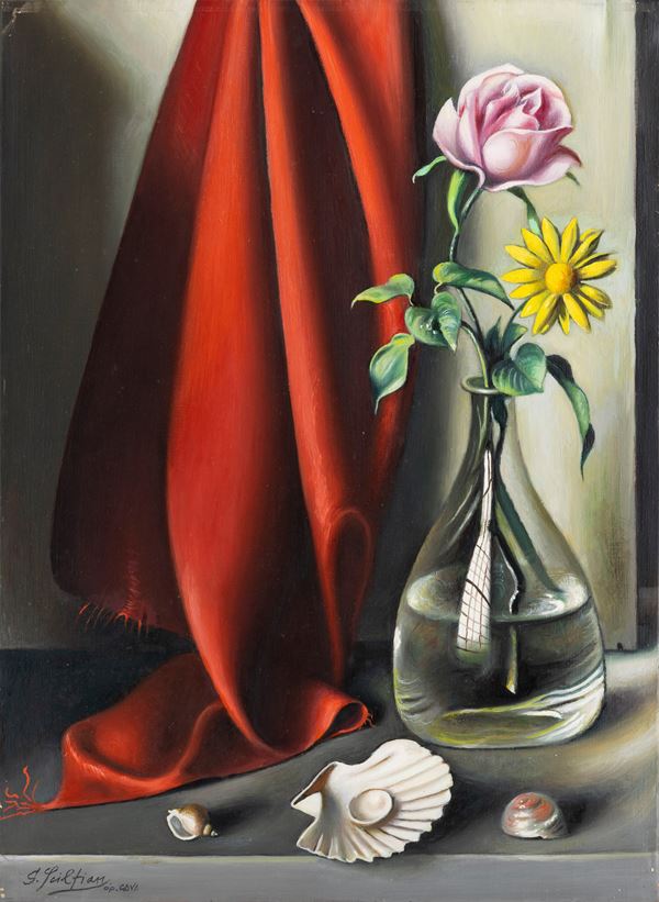 Natura morta con vaso di fiori