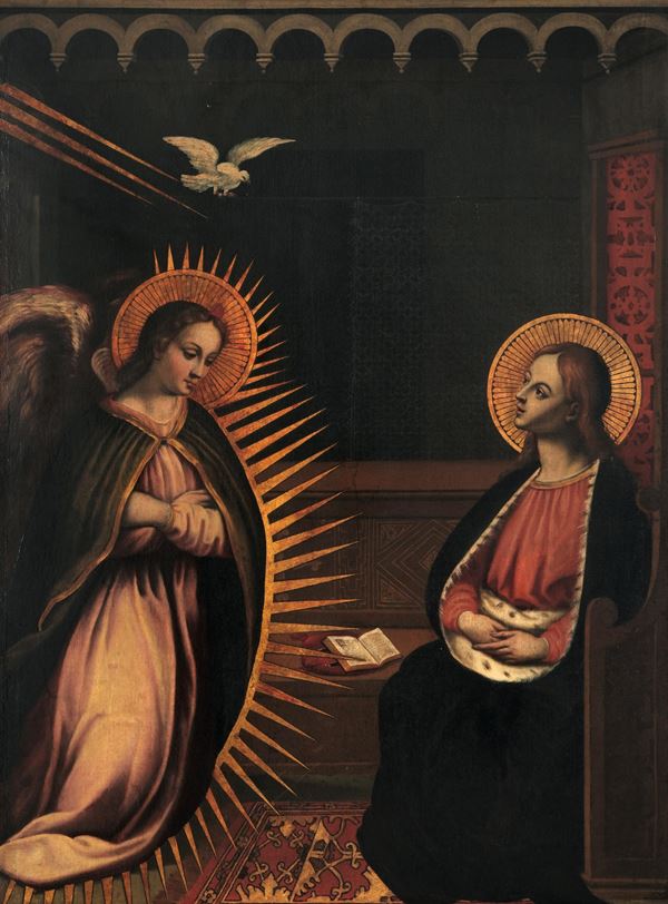 Scuola del XVI secolo Annunciazione