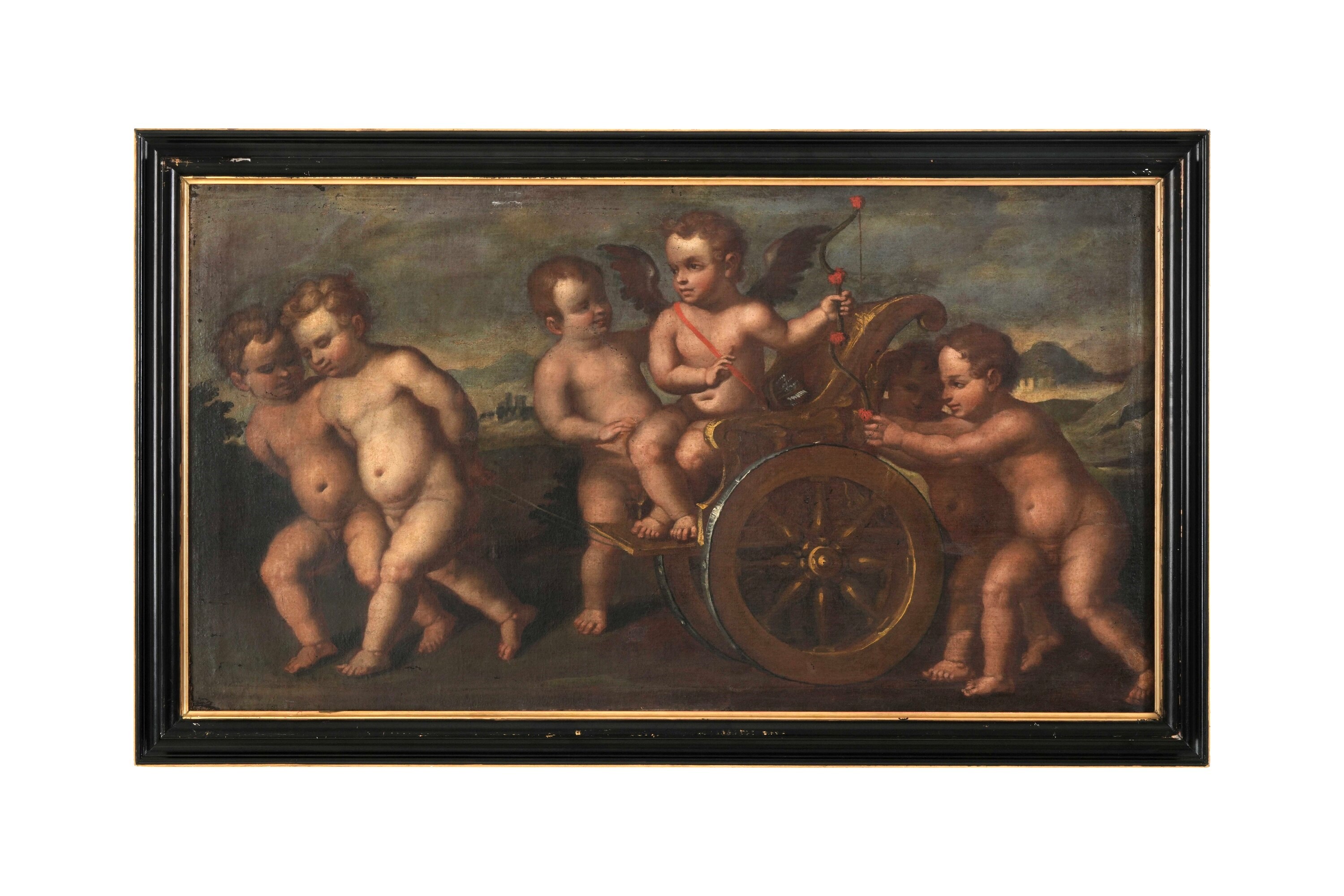 Scuola del XVII secolo Corteo di putti