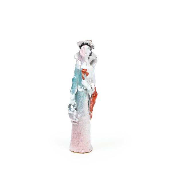 Figura di dama. Albisola, Umberto Ghersi (1913-1993), 1980 circa.