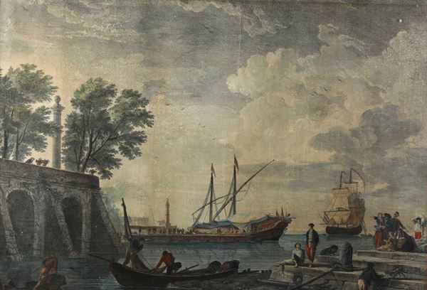 Vernet Claude Joseph (1714-1789) Veduta di porto