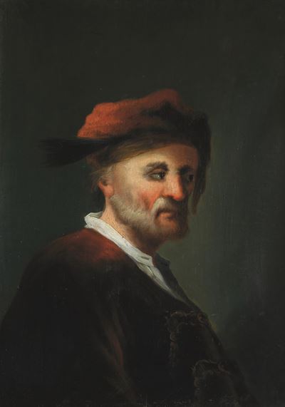 Ritratto di Anziano con Berretto Rosso