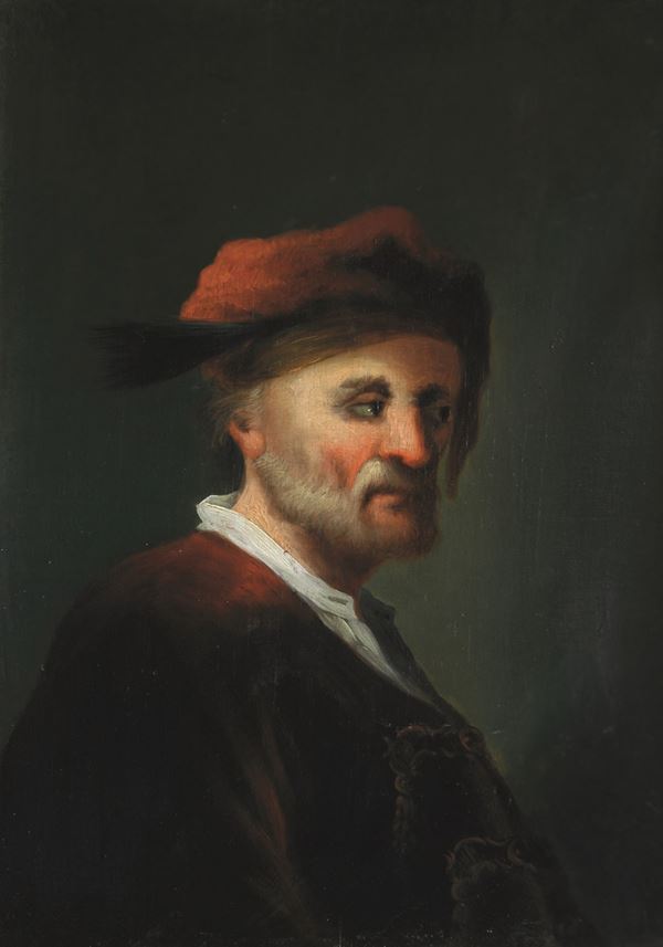 Ritratto di anziano con berretto rosso