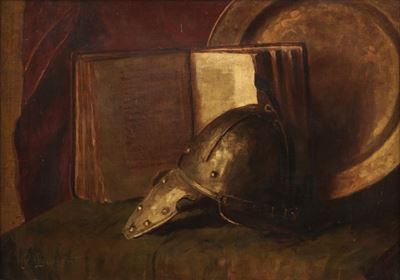 P. Dumont, Natura morta, olio su tela