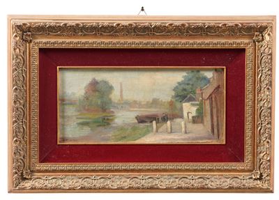 E.M. Willis, Fiume, olio su tela