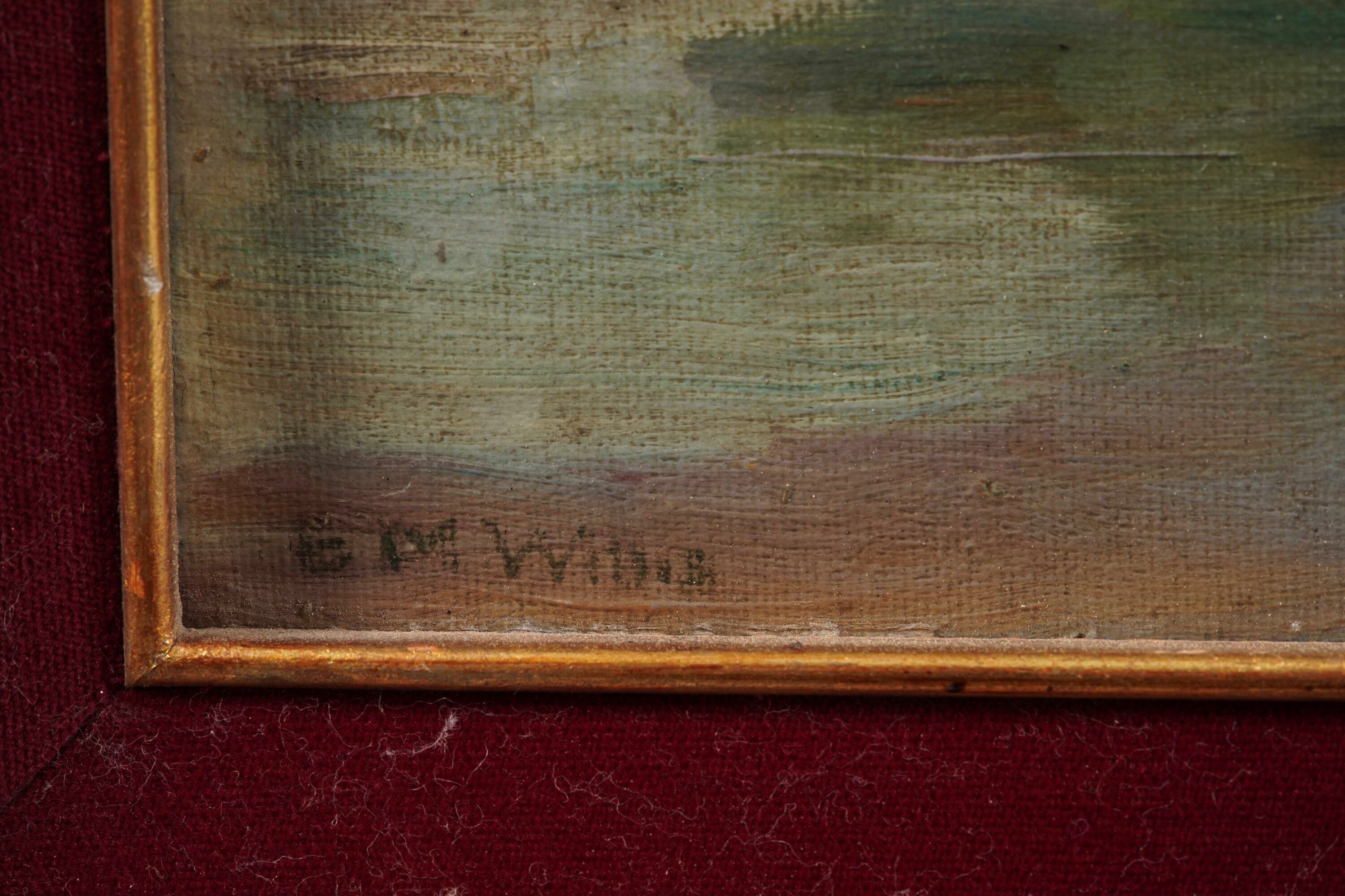 E.M. Willis, Fiume, olio su tela