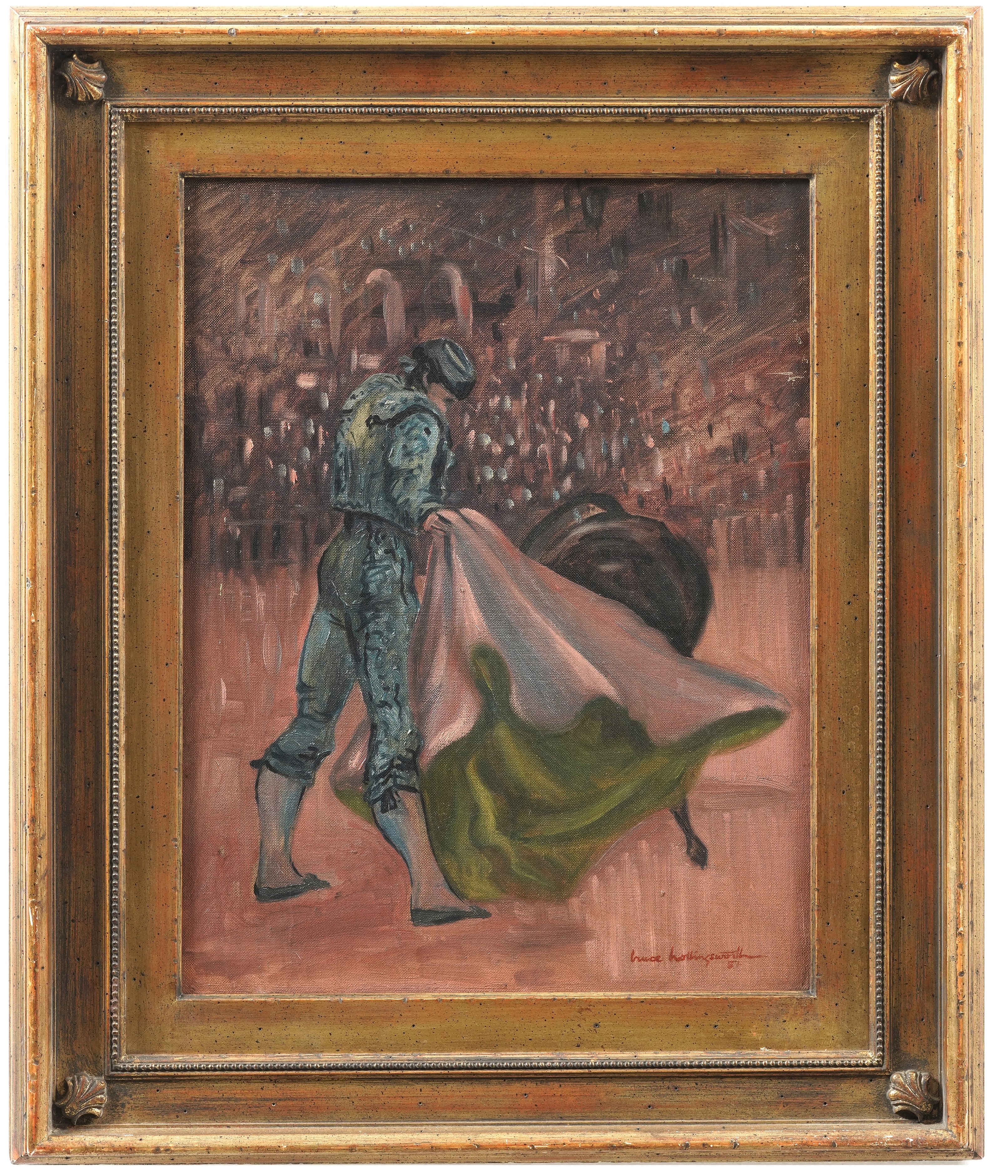 Scuola del XIX-XX secolo, Torero - olio su tela