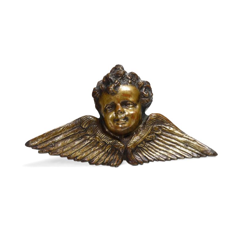 Cherubino. Fonditore proto barocco, XVI-XVII secolo  - Asta Scultura e Oggetti d'Arte - Cambi Casa d'Aste