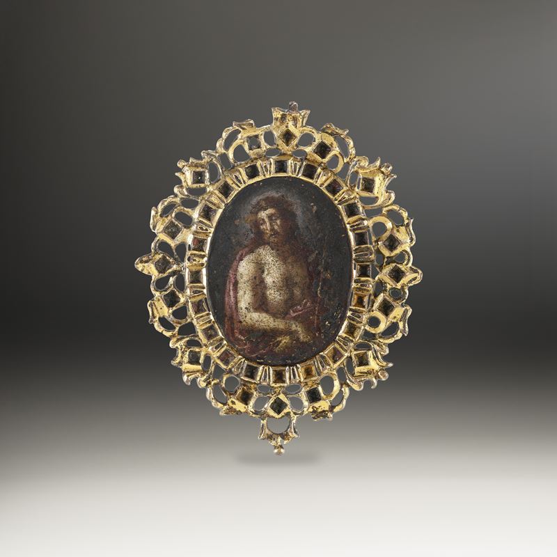 Ecce Homo. Spagna, XVII secolo  - Asta Scultura e Oggetti d'Arte - Cambi Casa d'Aste