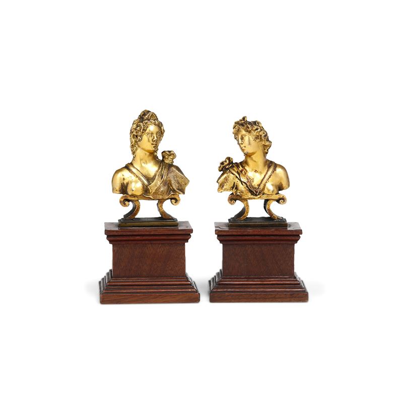 Diana e Venere. Fonditore tardo rinascimentale, probabilmente Francia, XVI secolo  - Auction Sculpture and Works of Art - Cambi Casa d'Aste