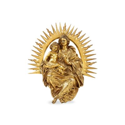 Madonna del Latte. Oreficeria Barocca, Probabilmente Spagna, XVII Secolo