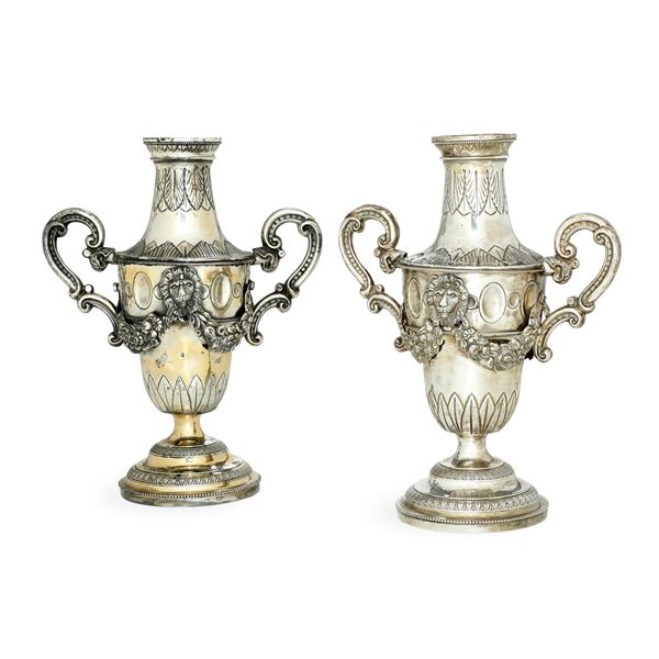 Regno di Sardegna, XIX secolo Coppia di vasi biansati