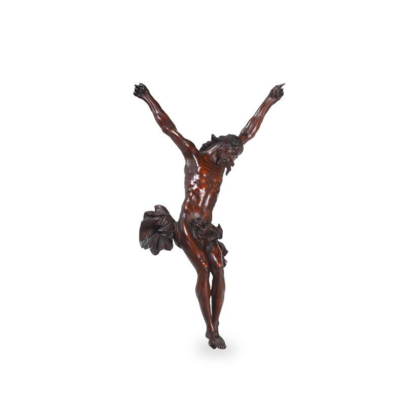 Crocefissione. Scultore barocco d'Oltralpe, XVIII secolo   - Asta Scultura e Oggetti d'Arte - Cambi Casa d'Aste
