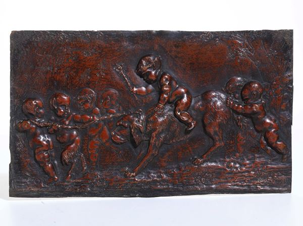 Coppia di placche allegoriche da Clodion. XIX-XX secolo