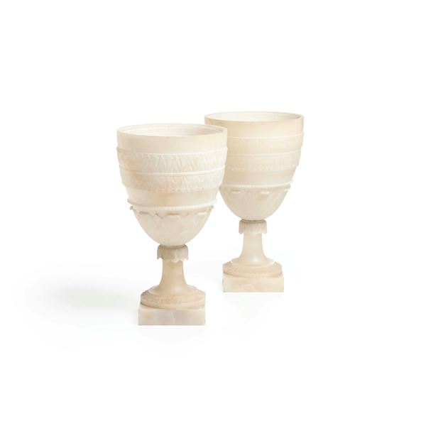 Coppia di vasi. Manifattura italiana del XIX secolo