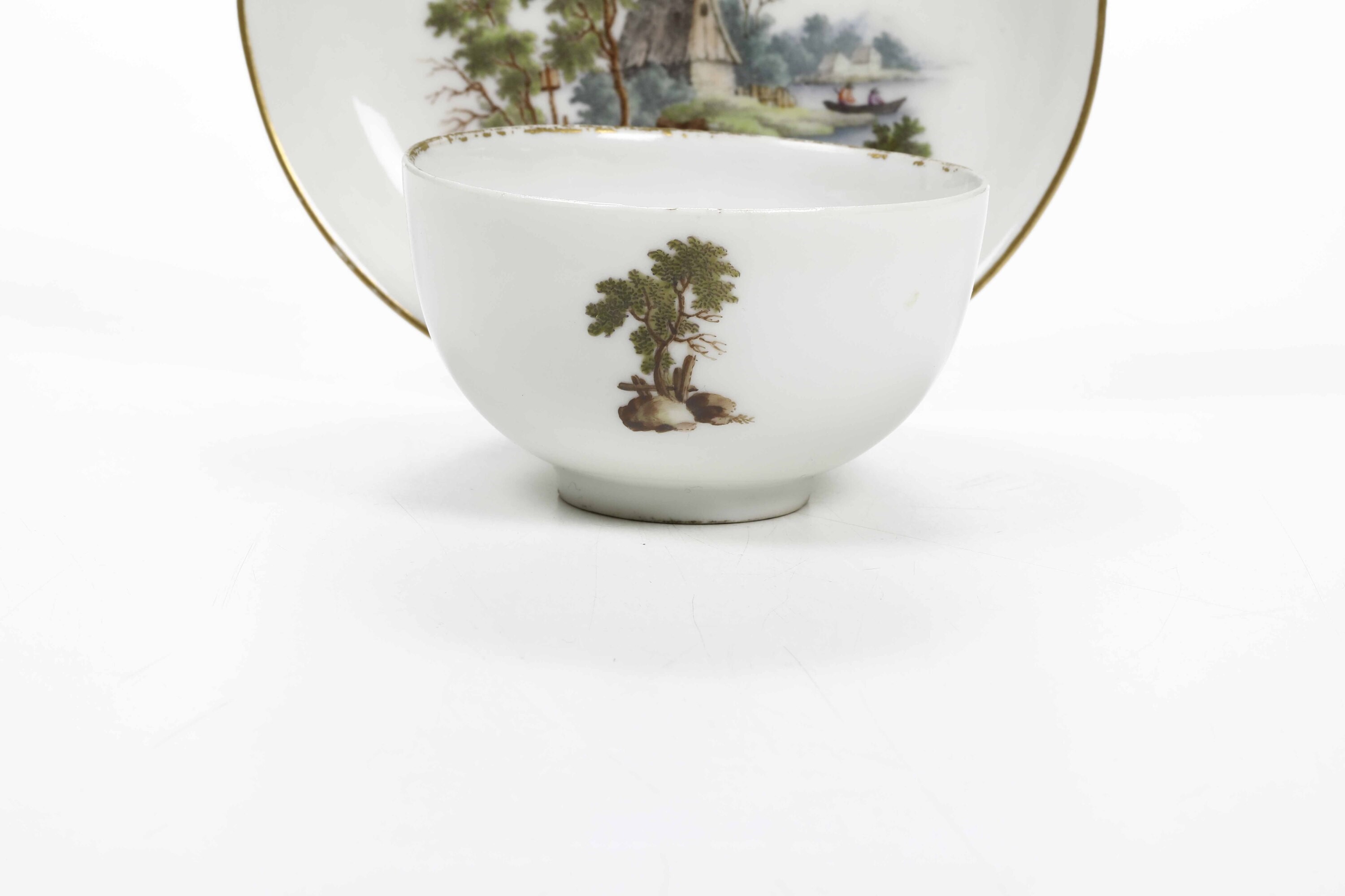 Tazza con Piattino.zurigo, 1775 Circa.