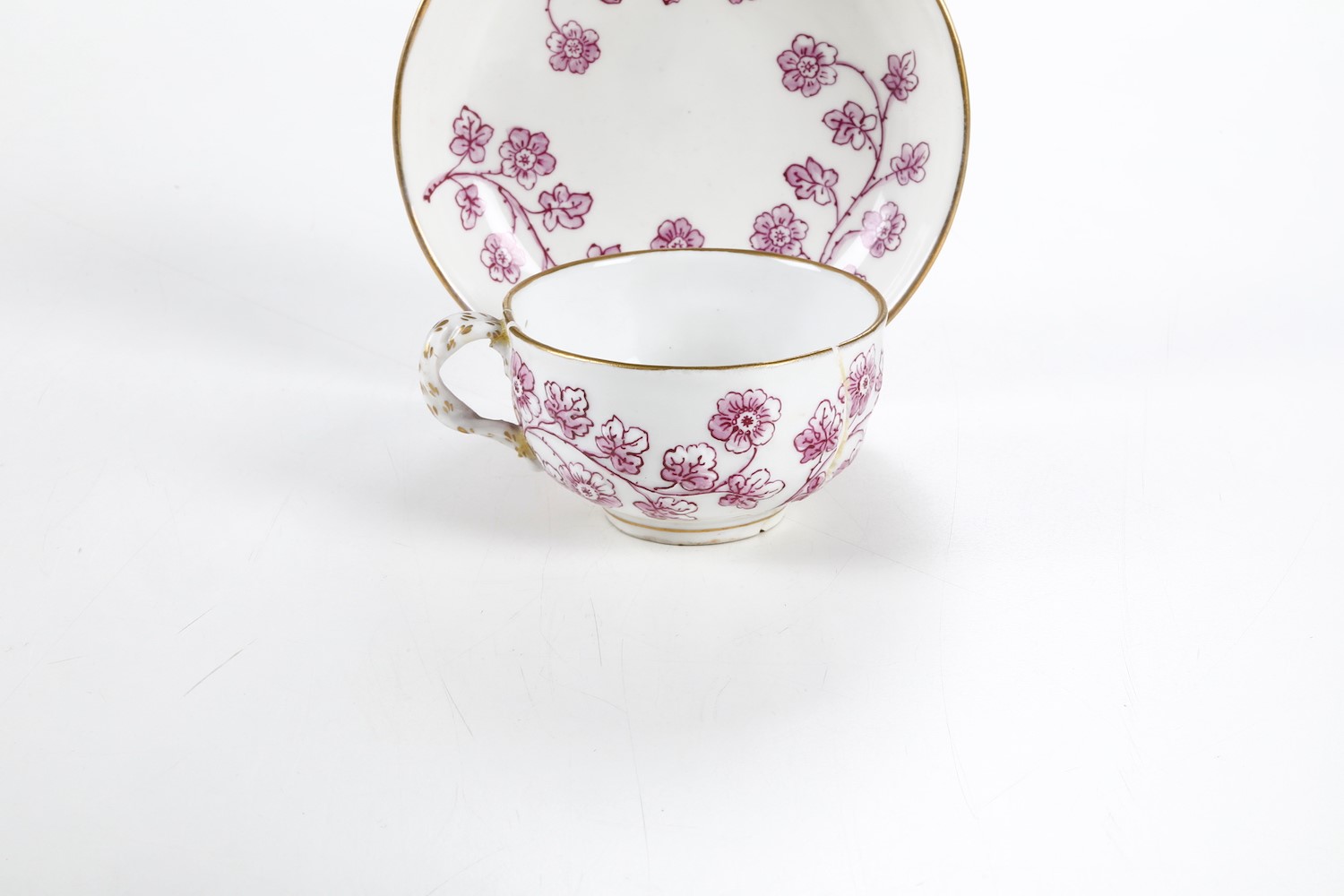Tazza con Piattino.germania, Manifattura di Nymphenburg, 1750-1775 Circa.