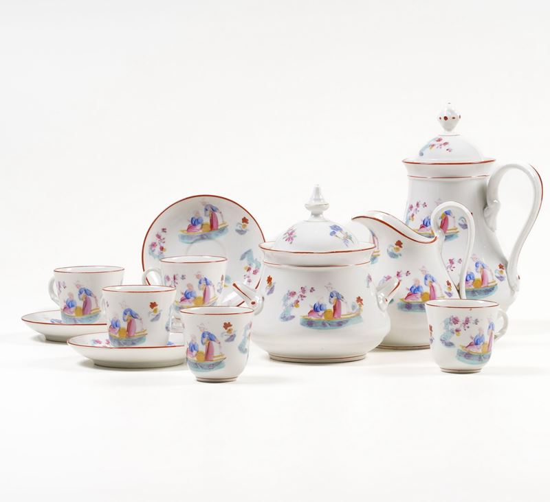 Servizio da caffè Doccia, Manifattura Ginori, seconda metà del XIX secolo  - Auction Antiques - Cambi Casa d'Aste
