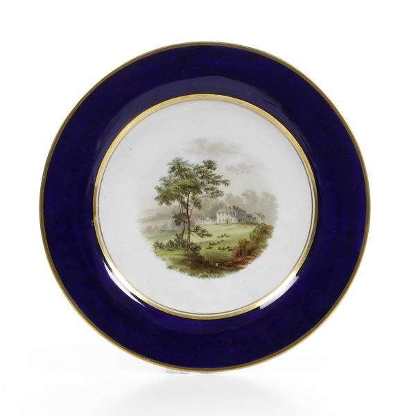 Piatto. Inghilterra, Stafforshire, Manifattura Cliff, 1878-1904.