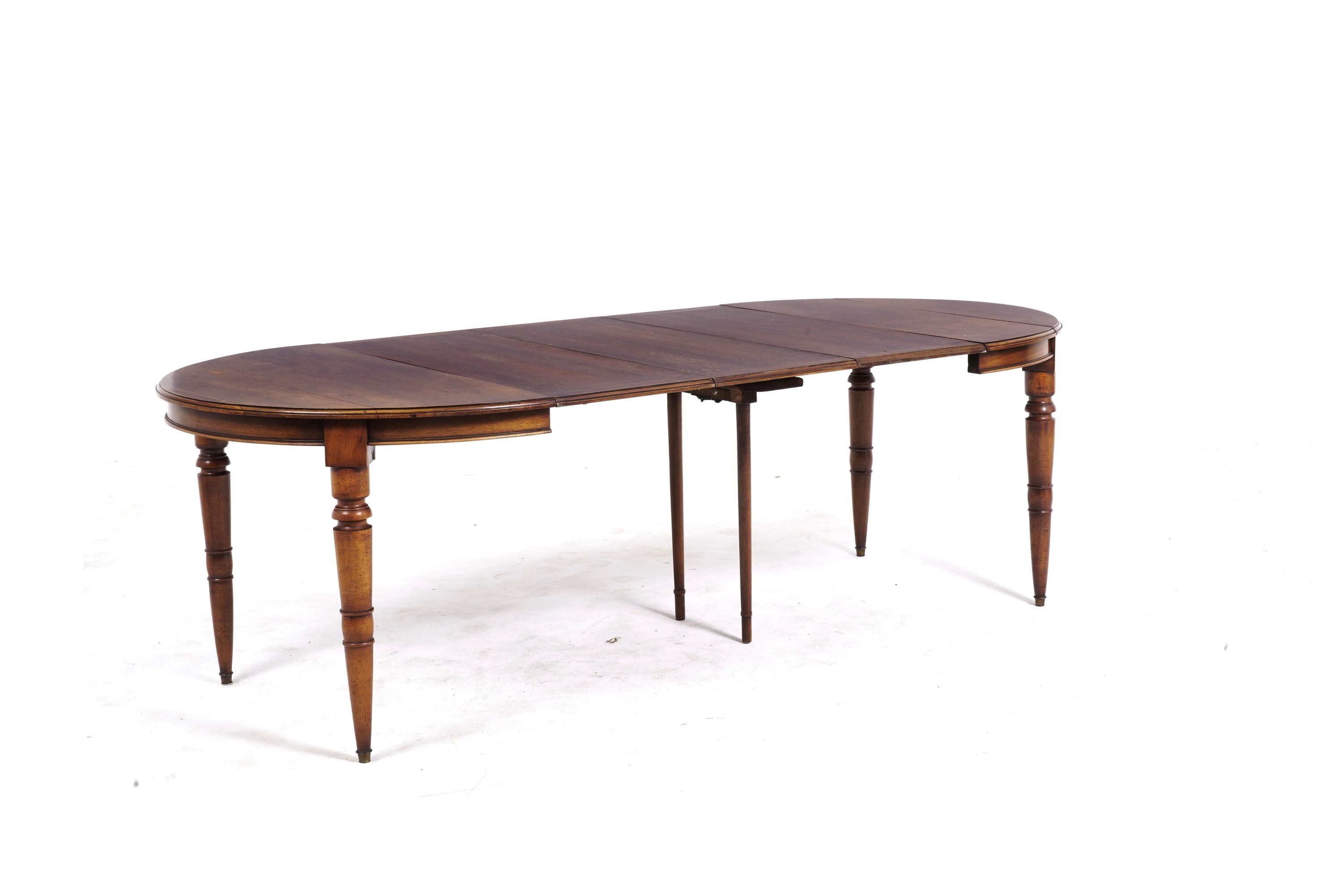 Tavolo Allungabile e Quattro Sedie in Legno. XIX-XX Secolo
