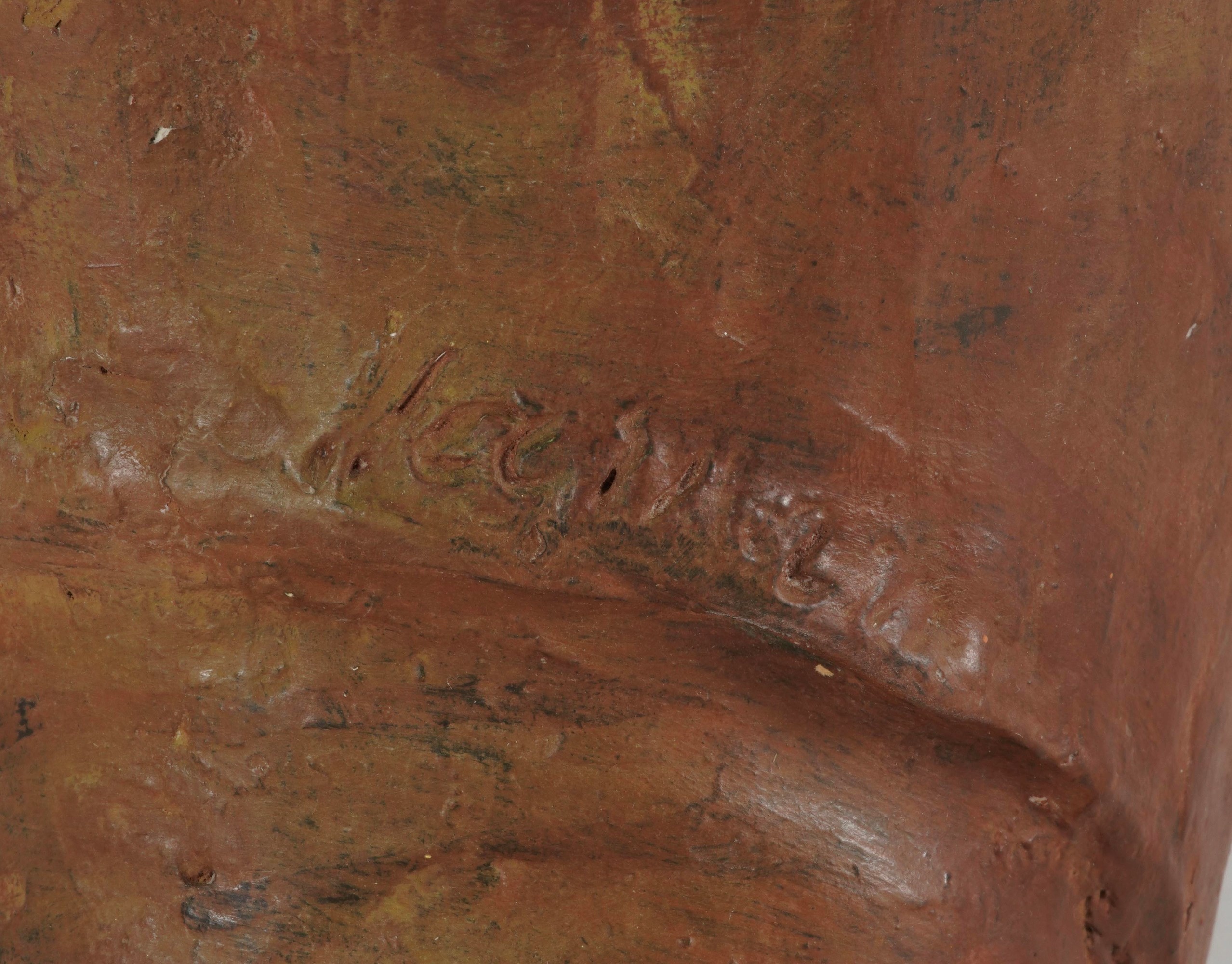 Scultore del XX secolo, Testa virile in terracotta
