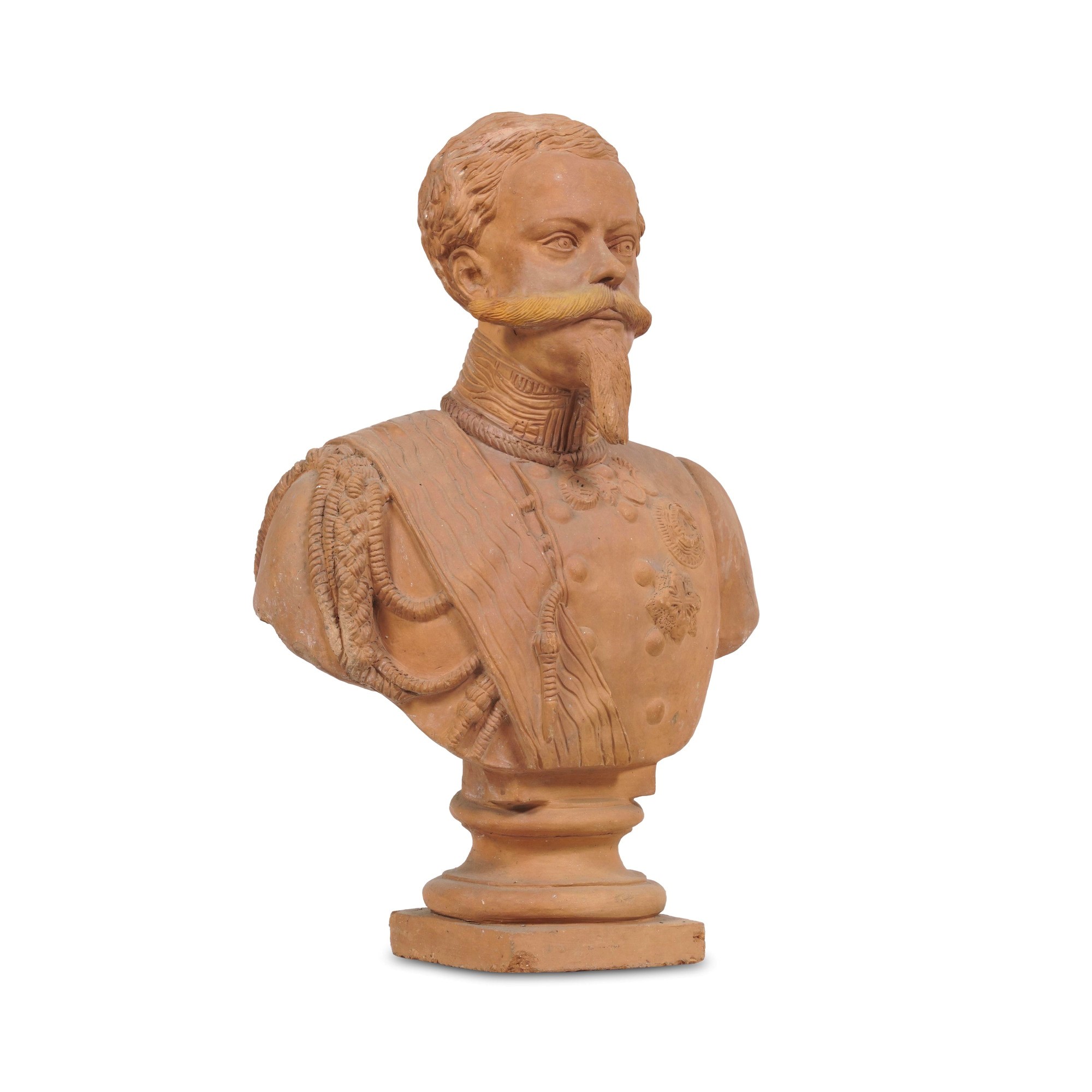 Busto di Vittorio Emanuele II, terracotta, XX secolo
