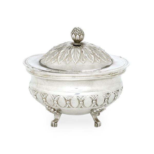 Torino XVIII-XIX secolo, saggiatore e contrassaggiatore Giuseppe Fontana (1787-1815) Zuccheriera neoclassica