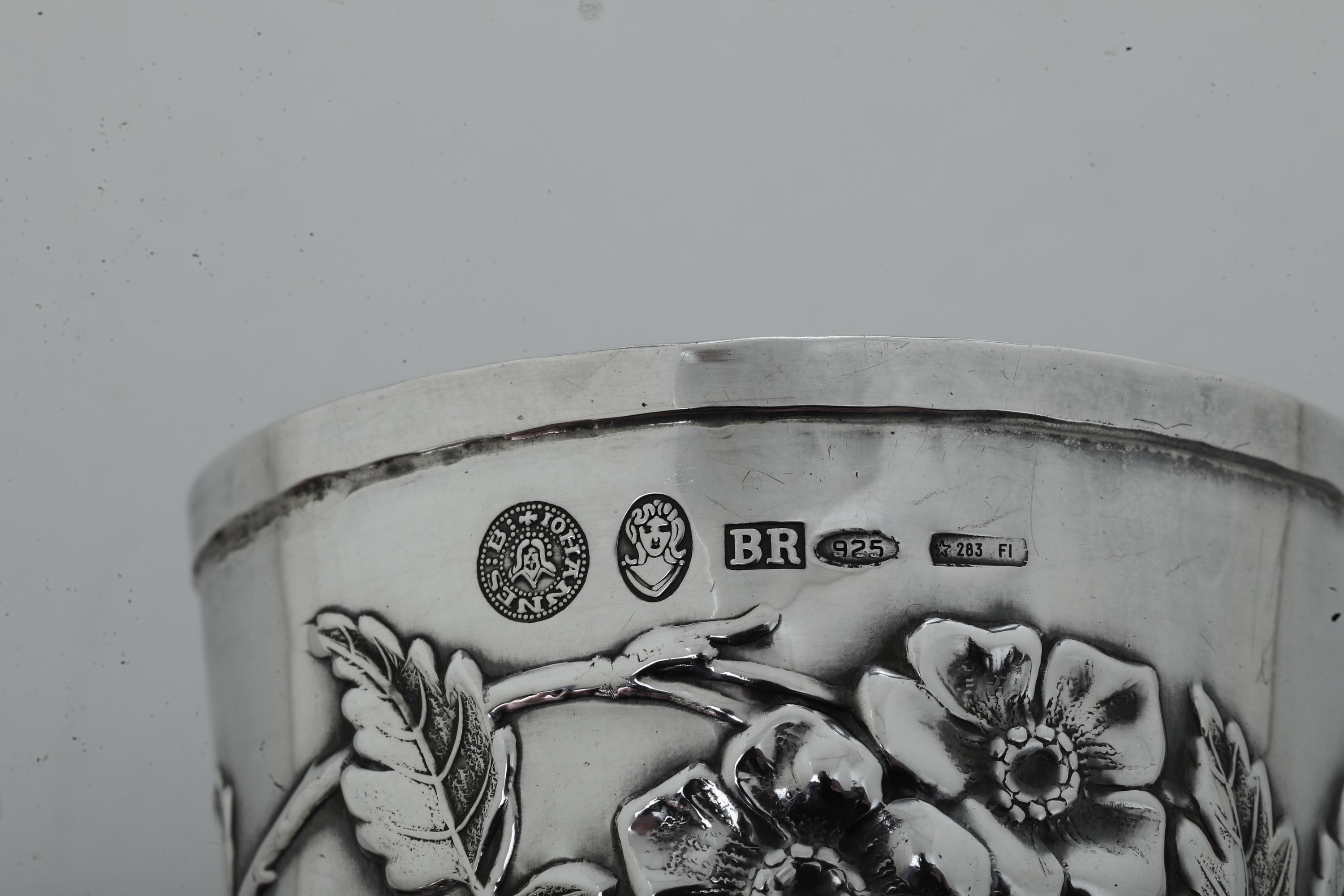 Argenteria Italiana del XX Secolo, Argentiere Brandimarte, Firenze Insieme di 5 Bicchieri