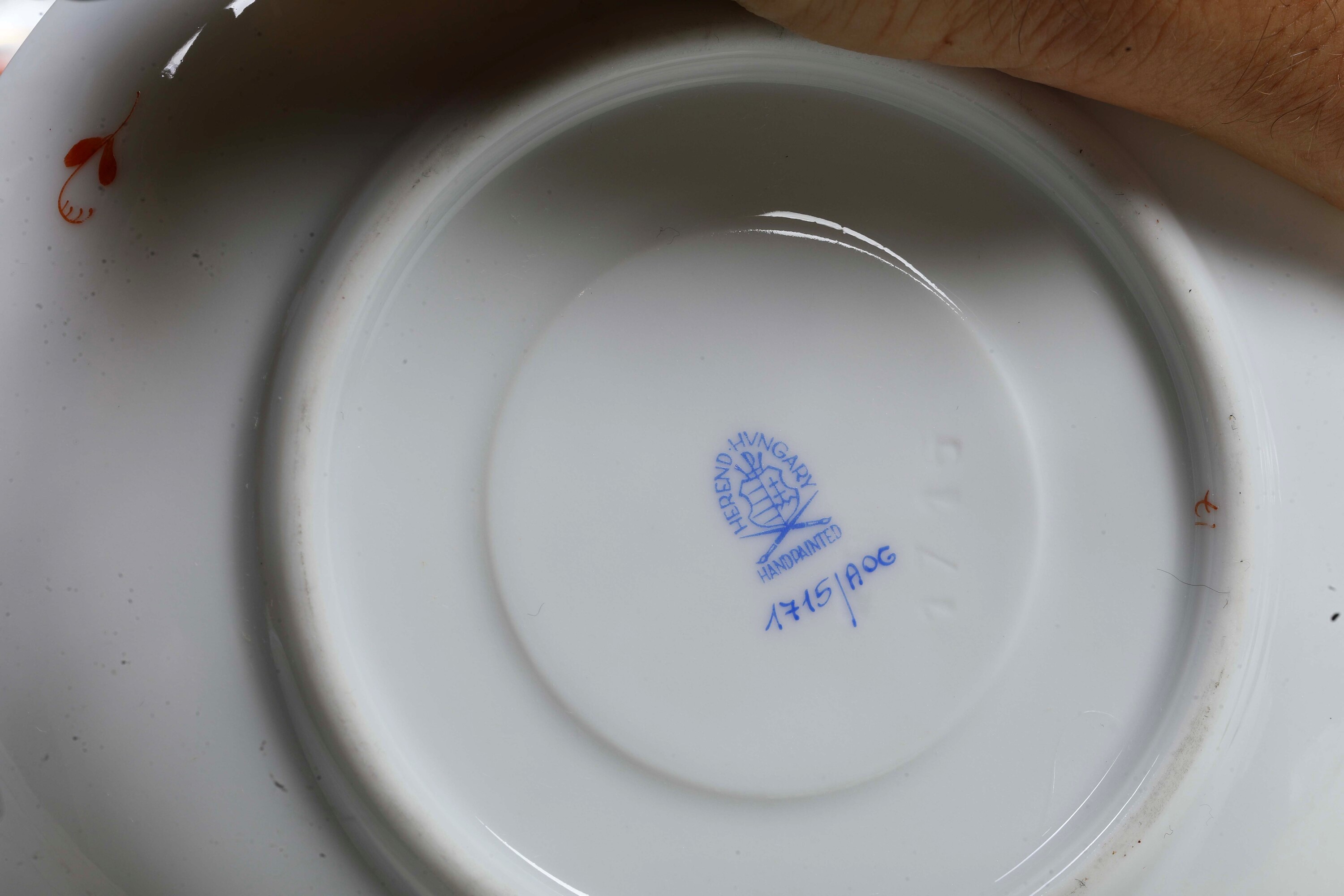 Servizio da Consommé “apponyi Orange” Ungheria, Manifattura Herend, XX Secolo