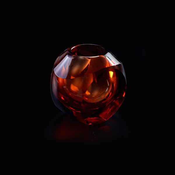 Piccolo vaso. Boemia, Manifattura Moser, seconda metà del XX secolo.