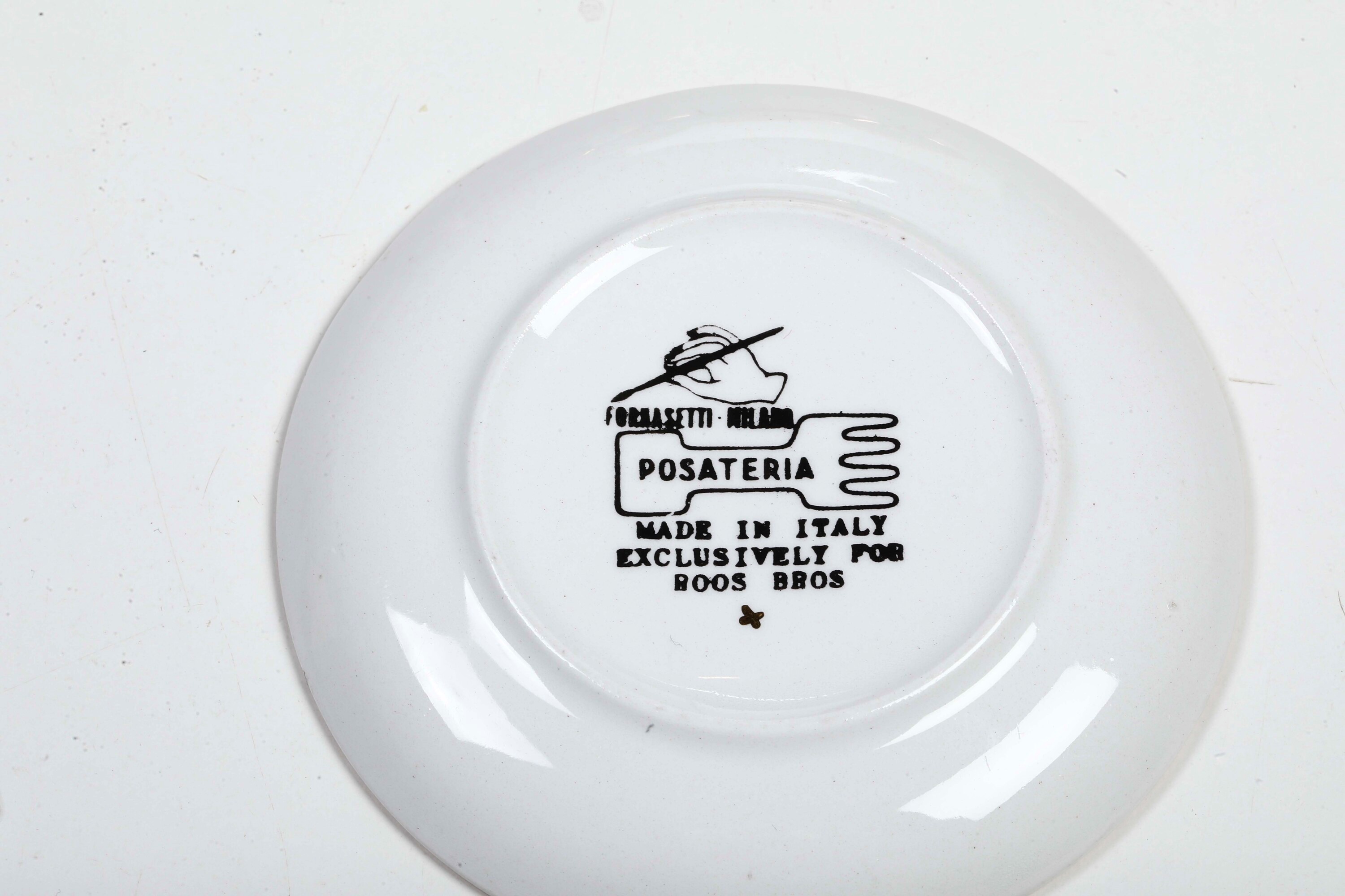 Set di Otto Sottobicchieri “posateria” Milano, Piero Fornasetti, 1956 Circa