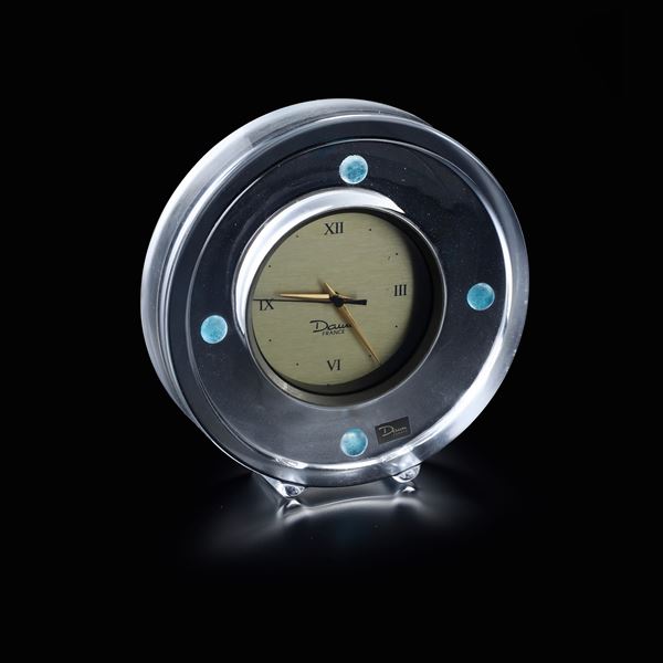 Orologio da tavolo. Francia, Manifattura Daum, ultimo quarto del XX secolo.