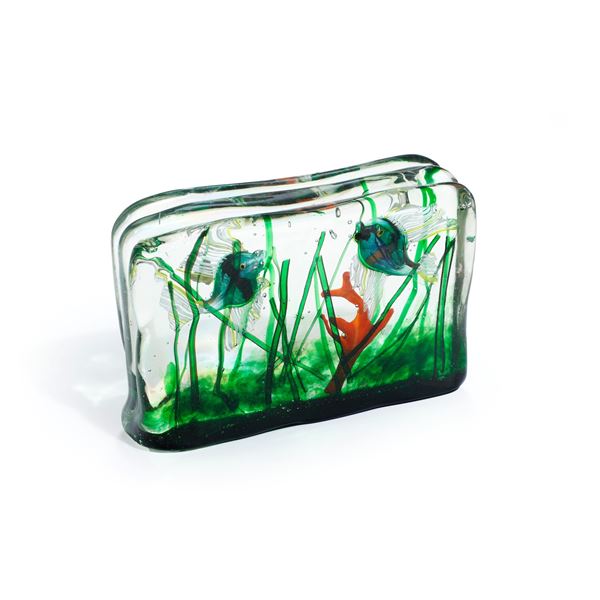 Scultura di acquario. Murano, Bottega Cenedese, metà del XX secolo circa.