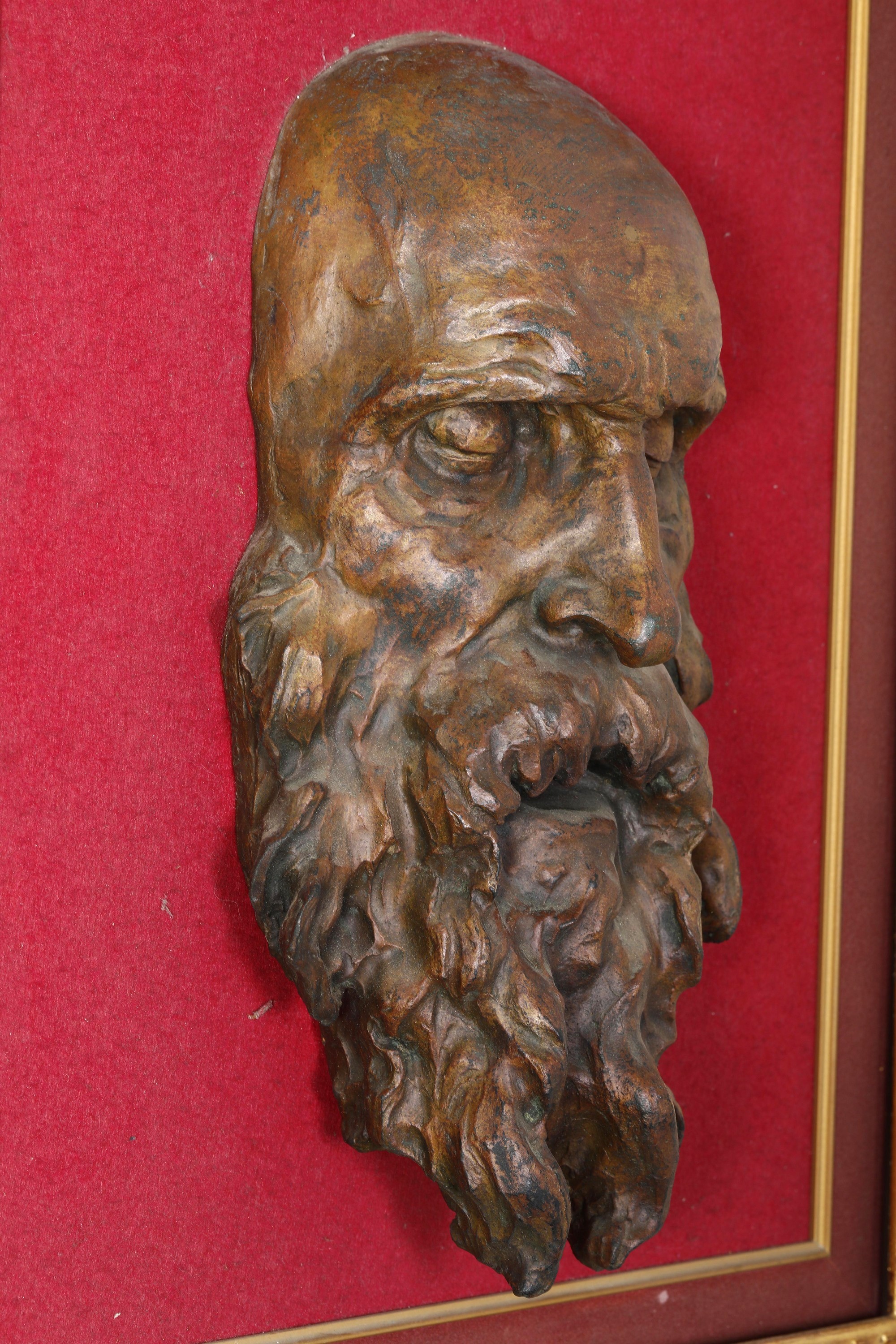 Giuseppe Siccardi, Testa barbuta in terracotta modellata
