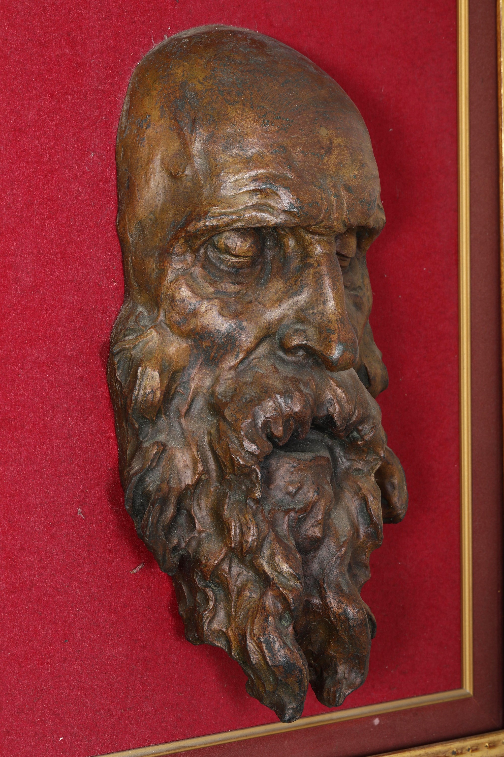 Giuseppe Siccardi, Testa barbuta in terracotta modellata