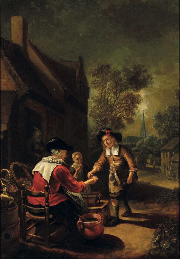 Scena di genere all'aperto