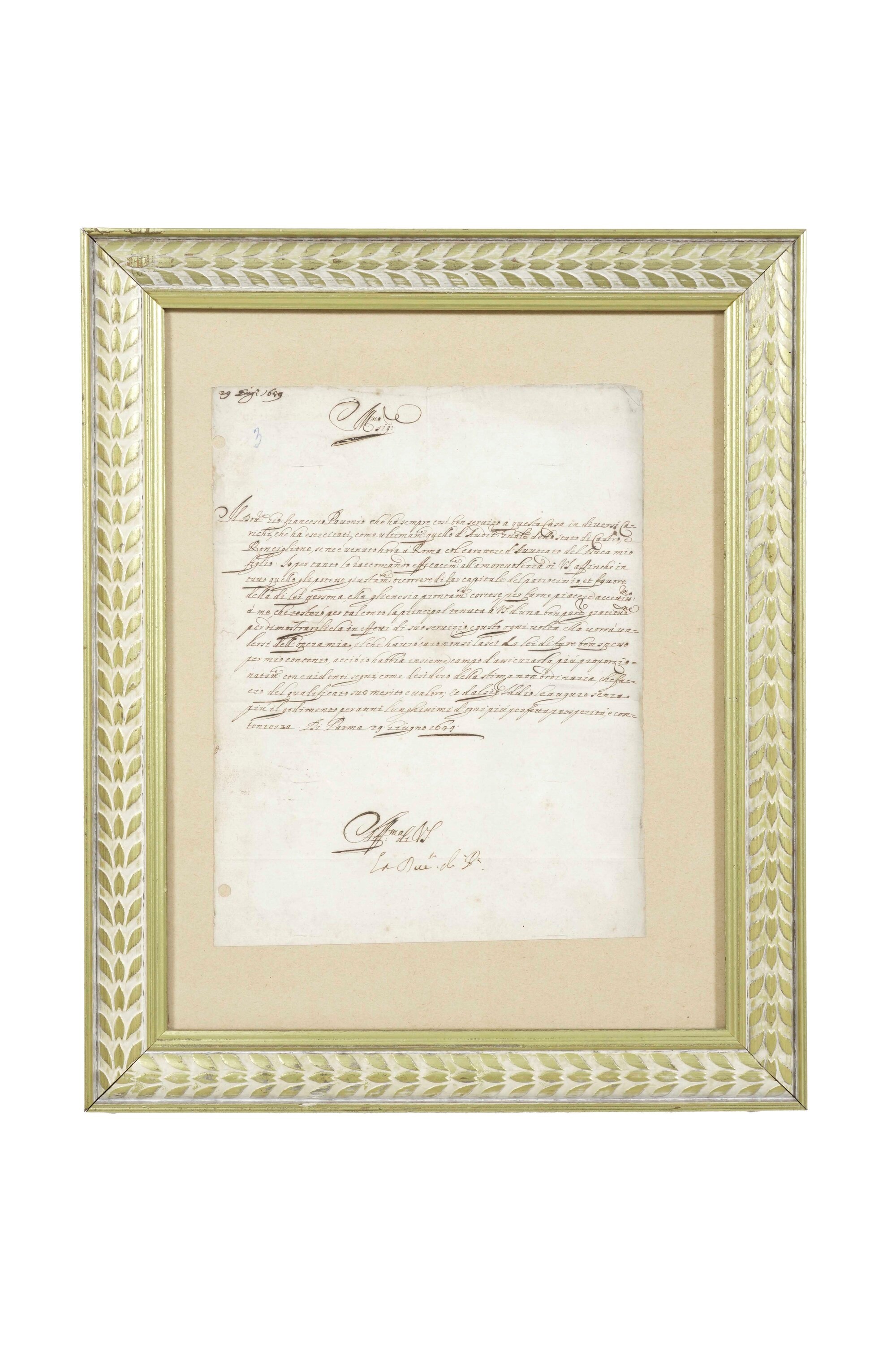 Lotto Composto da Lettere Autografe