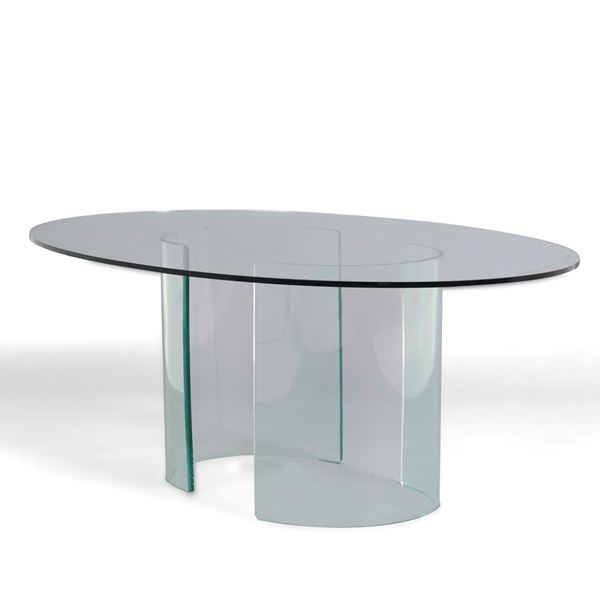 Tavolo in vetro. XX secolo