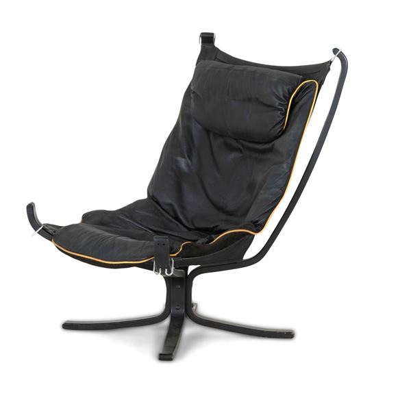 Poltrona in pelle. XX secolo