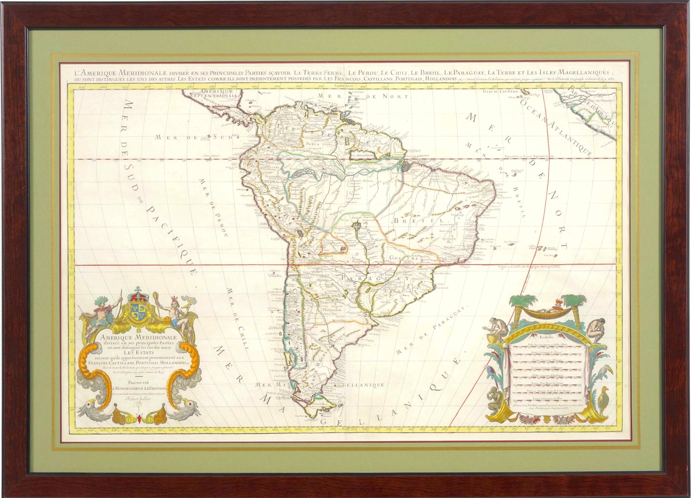 Ortelius, Italian Veteris Specimen; Mercatore, Tuscia; Jaillot, L'Amerique Meridionale - Incision...