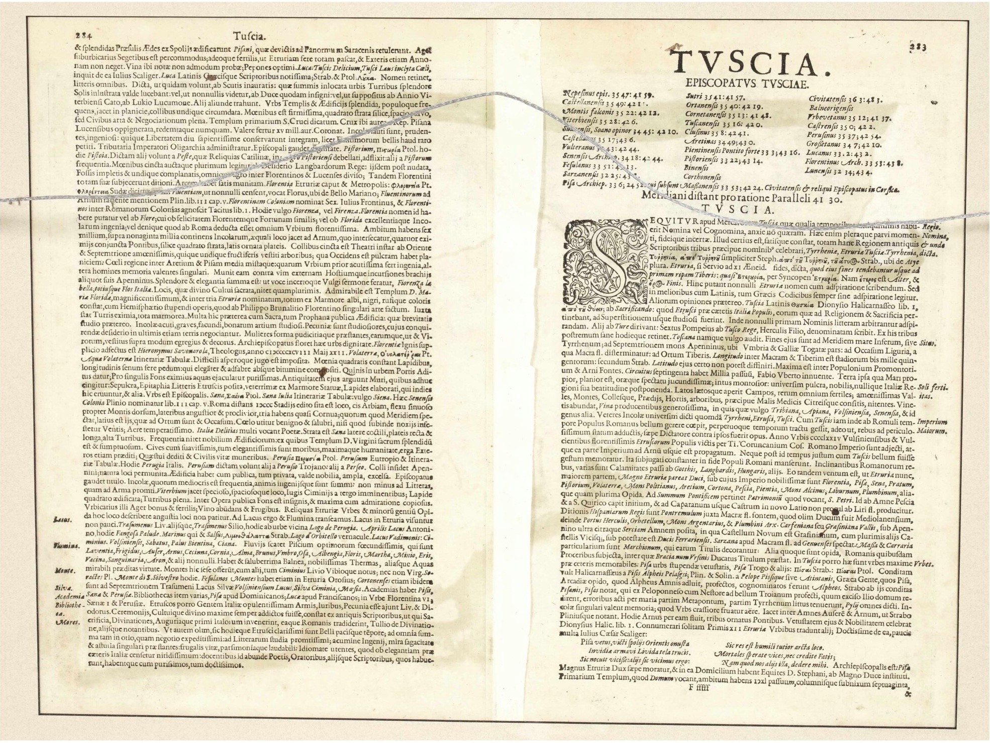 Ortelius, Italian Veteris Specimen; Mercatore, Tuscia; Jaillot, L'Amerique Meridionale - Incision...
