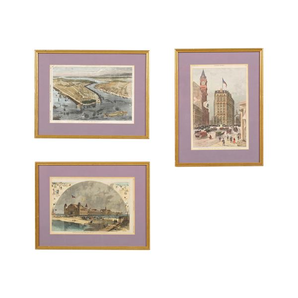 Lotto di incisioni a colori