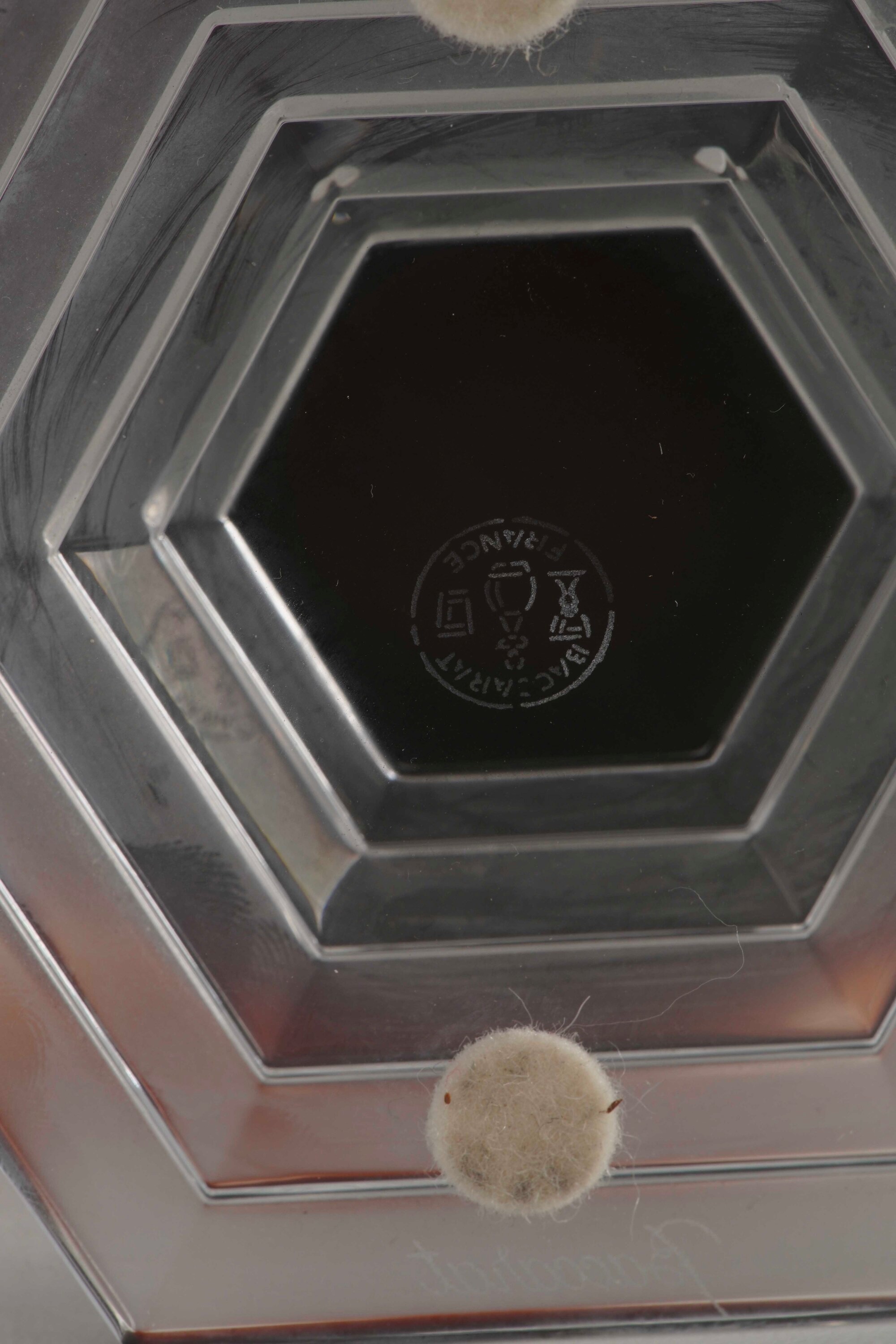 Vaso Baccarat in Vetro Ambrato
