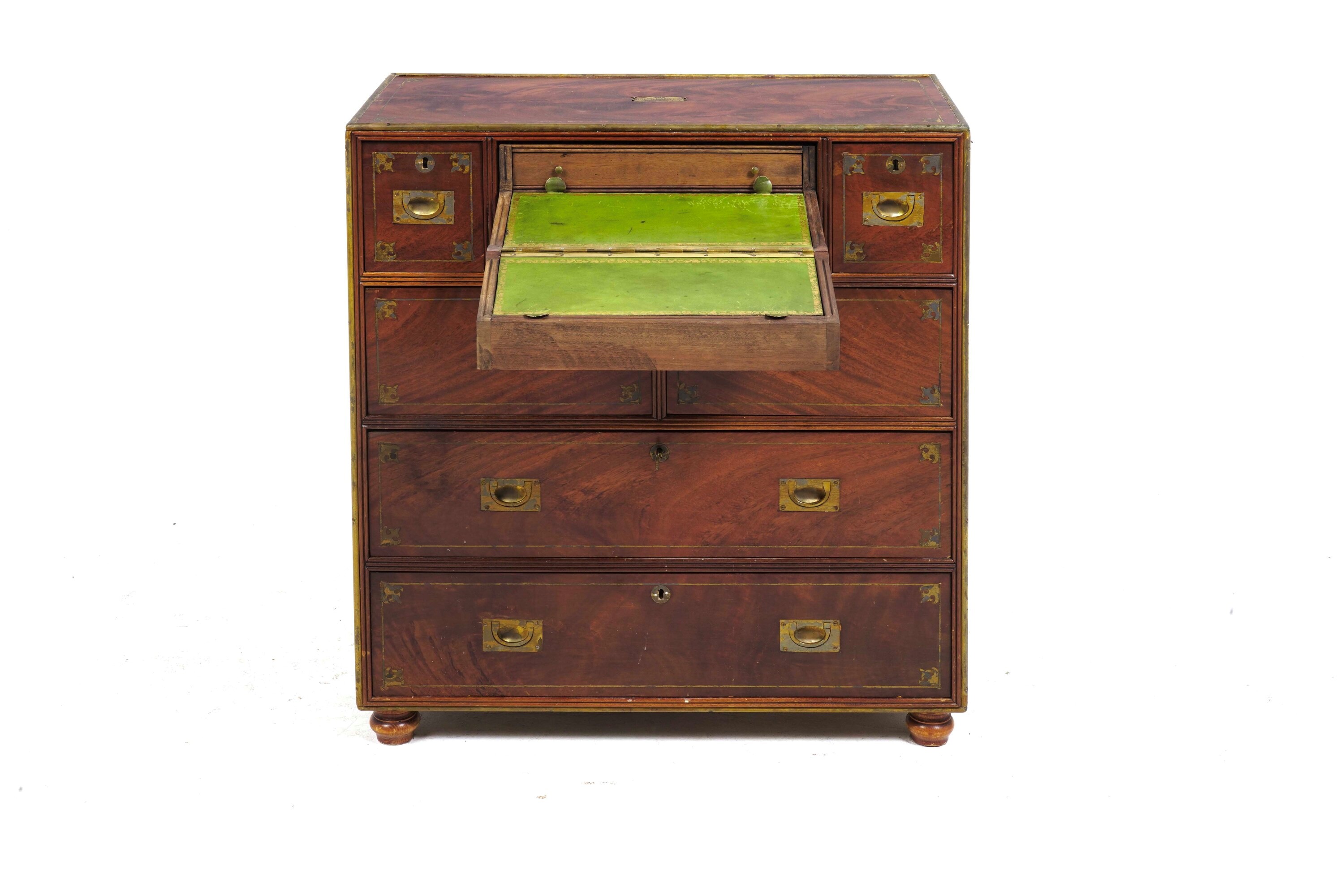 Mobile da Nave con Filetti in Ottone. XX Secolo