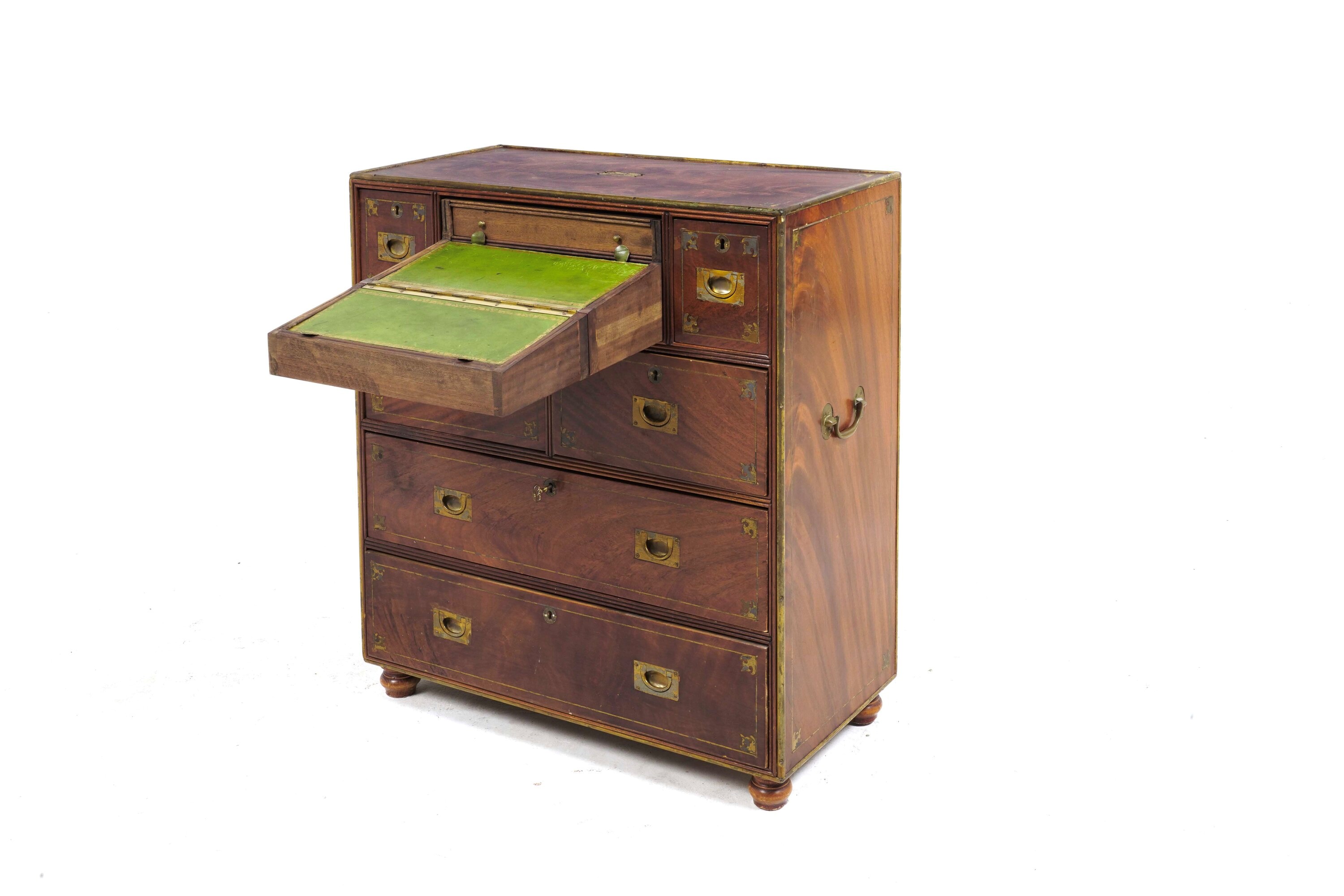 Mobile da Nave con Filetti in Ottone. XX Secolo