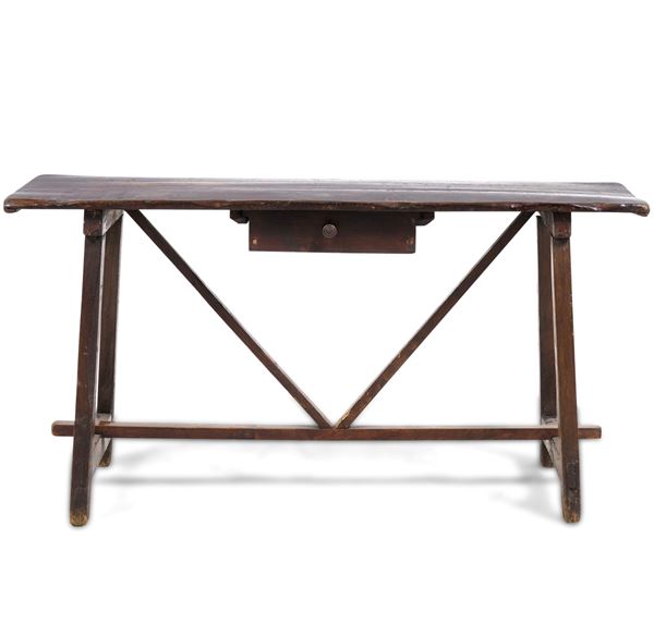 Tavolo fratino in stile seicentesco