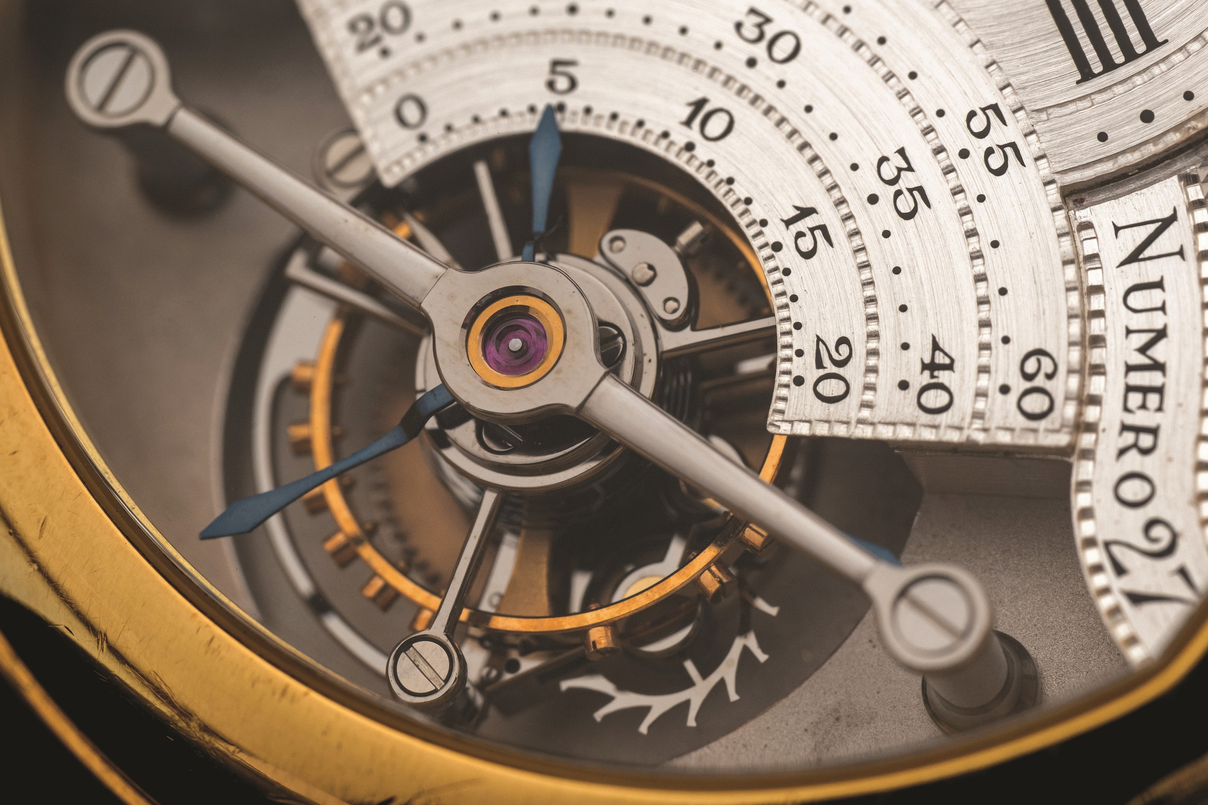 Daniel Roth - Tourbillon 2187 in oro giallo 18k con quadrante argenté Guilloché, circa 1989