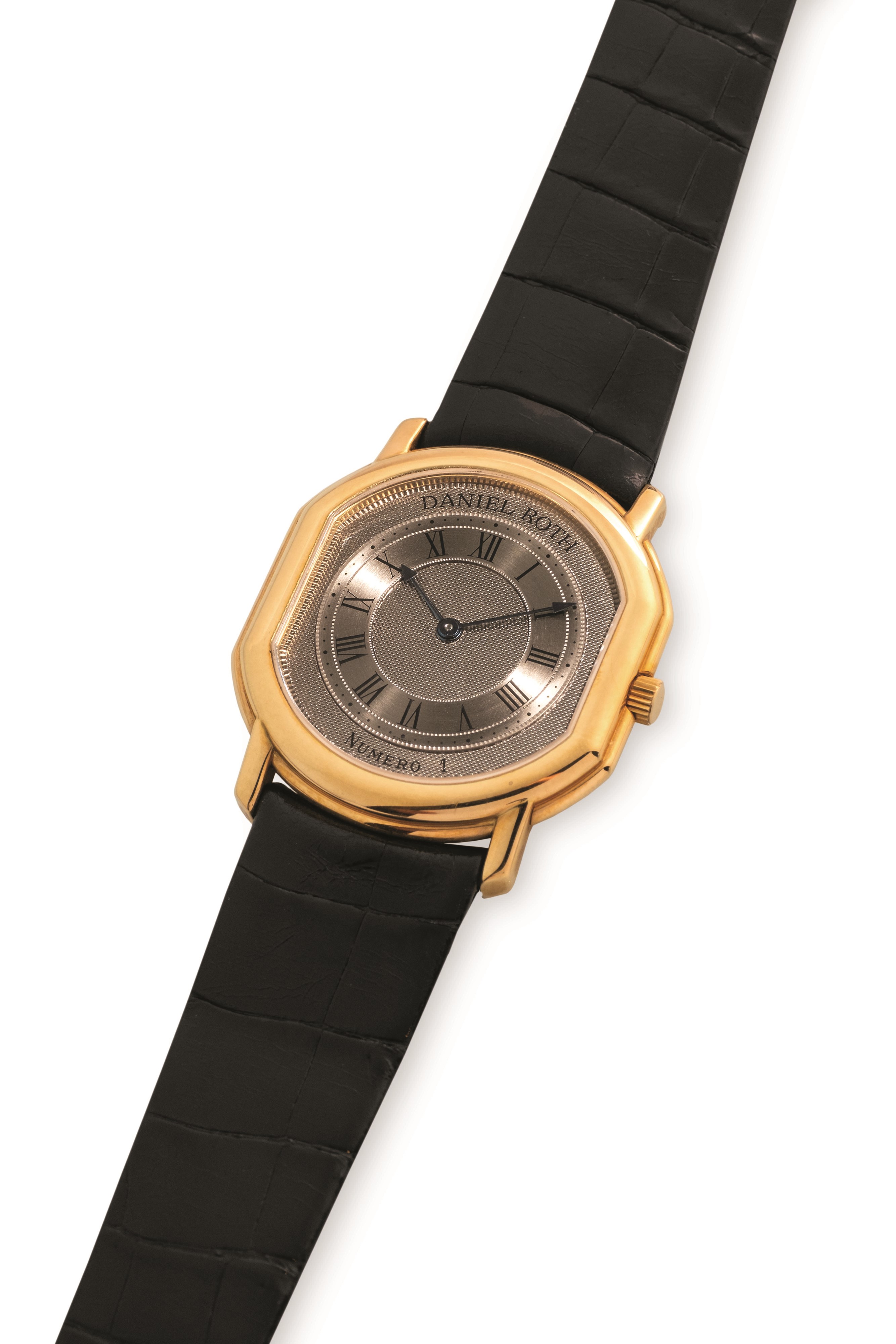 Daniel Roth - Extra Plat ref. 2107, oro giallo 18k, quadrante argenté Clous de Paris, circa 1990